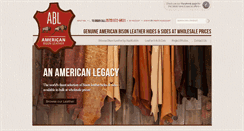 Desktop Screenshot of americanbisonleather.com